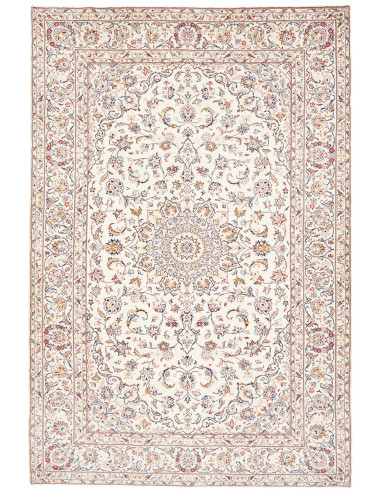 Tappeto Kashan Persia 200x300 Crema Blu