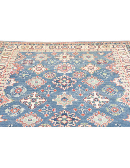 Rug Kazak Afghanistan 166x241 Medium Blue Cream