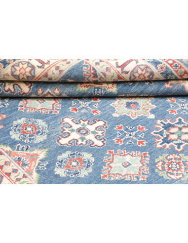 Rug Kazak Afghanistan 166x241 Medium Blue Cream