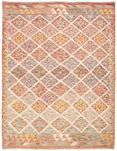 Tappeto Kilim Afghanistan marrone 155x202