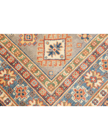 Rug Kazak Afghanistan 121x183 Grey-green Blue