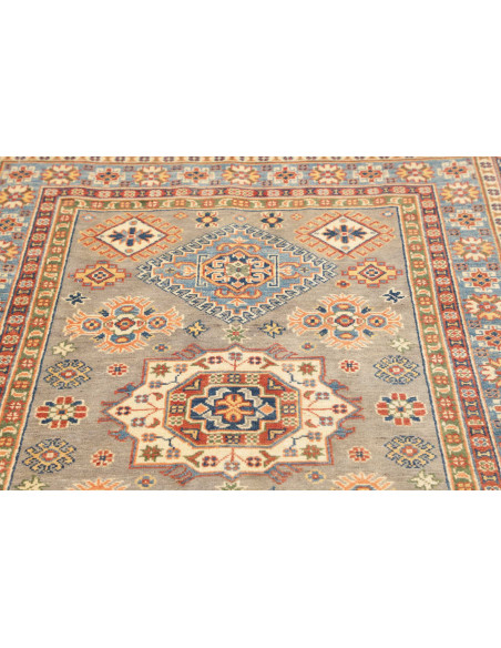 Tappeto Kazak Afghanistan 121x183 Grigio-verde