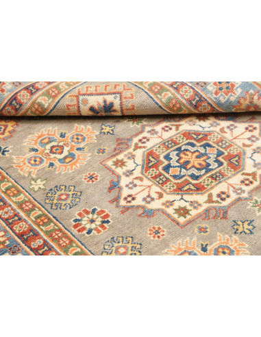 Tappeto Kazak Afghanistan 121x183 Grigio-verde