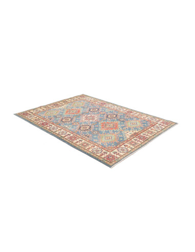 Tappeto Kazak Afghanistan 151x199 Blu Beige