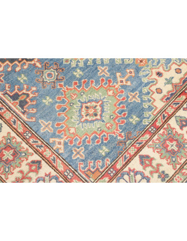 Tappeto Kazak Afghanistan 151x199 Blu Beige
