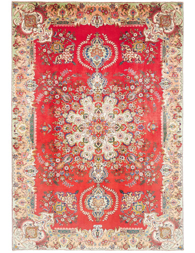 Rug Tabriz Persia 220x317 Dominant Red Cream