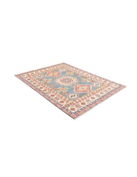 Tappeto Kazak Afghanistan 150x196 Blu Cielo Cre