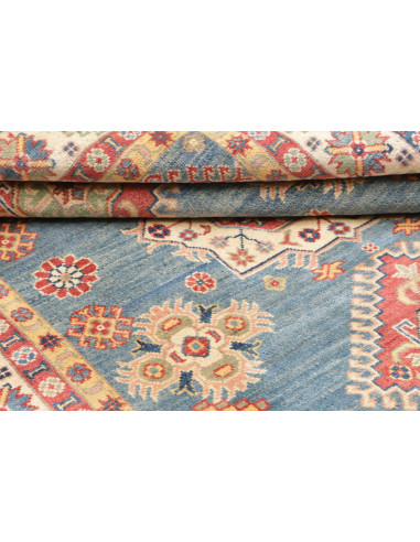 Tappeto Kazak Afghanistan 150x196 Blu Cielo Cre