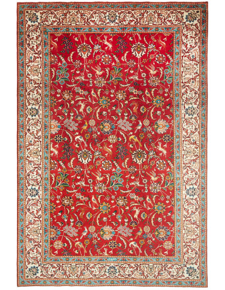 Rug Tabriz Persia 227x343 Red Cream