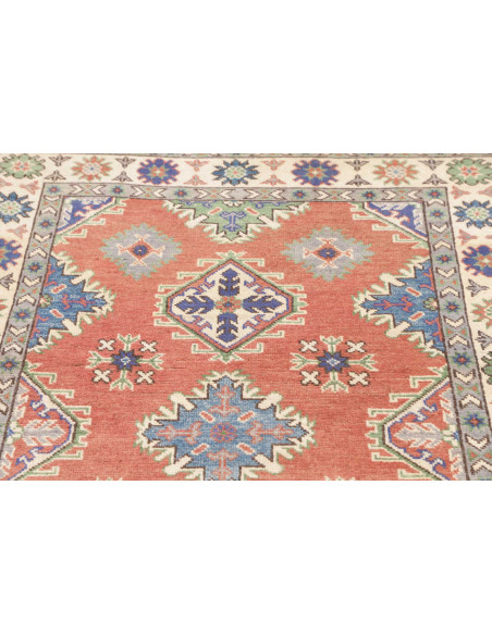 Rug Kazak Co 104x146 Terracotta Blue
