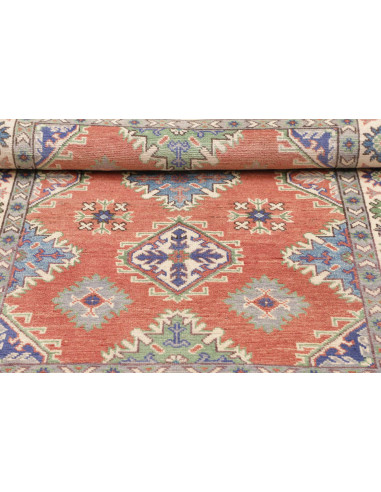 Rug Kazak Co 104x146 Terracotta Blue