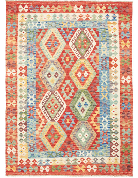 Tappeto Kilim Afghanistan marrone 154x209