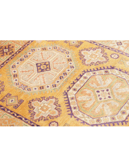 Rug Kazak Co 100x147 Saffron Yellow Purple