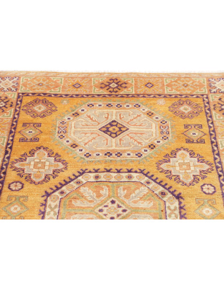 Rug Kazak Co 100x147 Saffron Yellow Purple