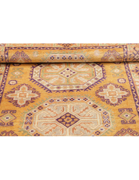 Rug Kazak Co 100x147 Saffron Yellow Purple