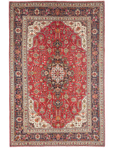 Rug Tabriz Persia 198x300 Red Dark Blue