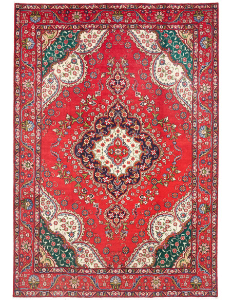 Tappeto Tabriz Persia 210x300 Rosso Blu