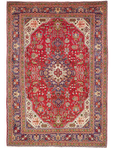 Tappeto Tabriz Persia 202x290 Rosso Blu