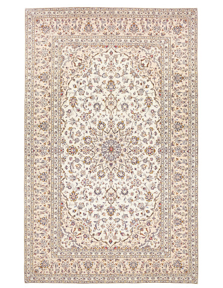 Rug Kashan Persia 196x312 Ivory Beige