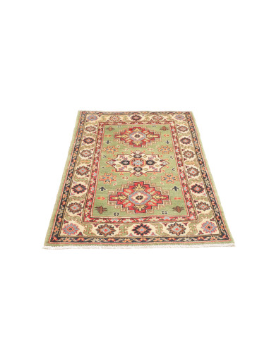 Rug Kazak Co 81x126 Sage Green Terracotta Red