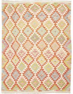 Tappeto Kilim Afghanistan giallo 156x206