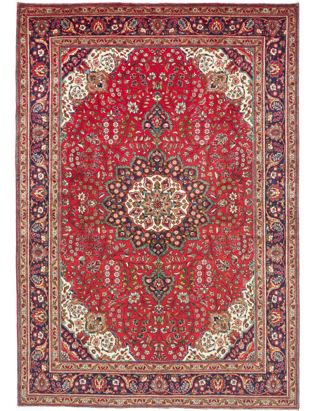 Tappeto Tabriz Persia 230x330 Rosso Blu Scuro
