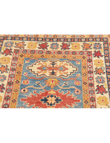 Rug Kazak Co 81x302 Blue Terracotta