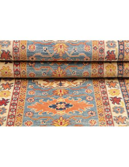 Rug Kazak Co 81x302 Blue Terracotta
