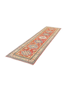 Rug Kazak Co 80x297 Brick Red Blue 2