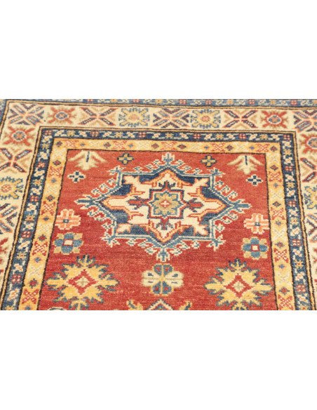 Rug Kazak Co 80x297 Brick Red Blue