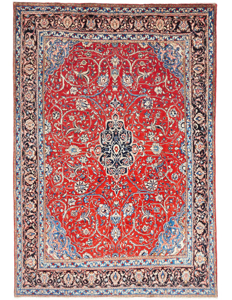 Rug Sarough Persia 214x310 Red Navy Blue