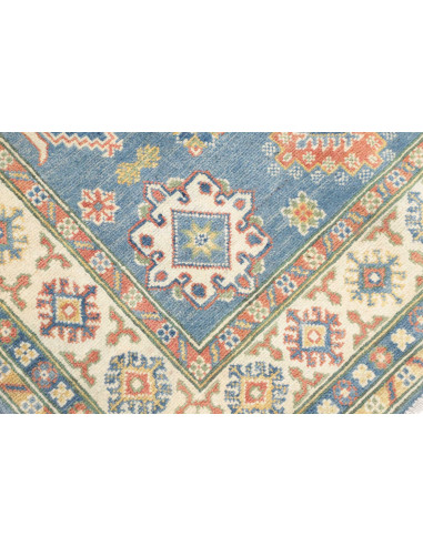 Rug Kazak Co 122x178 Muted Blue And Cream