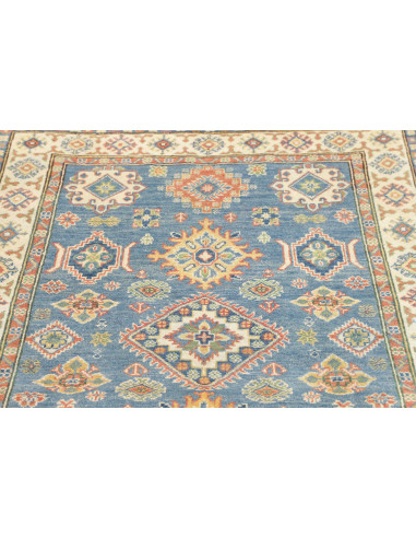 Rug Kazak Co 122x178 Muted Blue And Cream