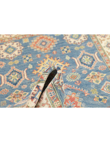 Rug Kazak Co 122x178 Muted Blue And Cream