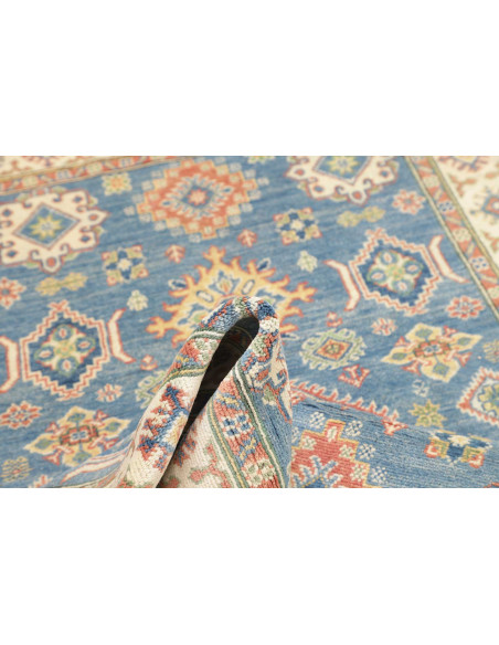 Rug Kazak Co 122x178 Muted Blue And Cream