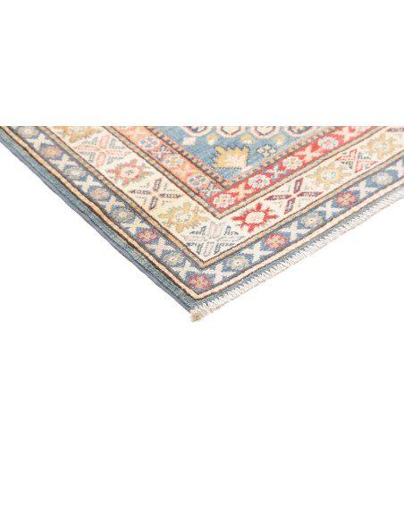 Tappeto Kazak Co Afgahnistan 82x200 Azzurro Pol