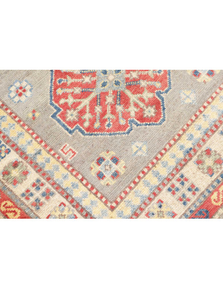 Rug Kazak Co 80x252 Sage Green Coral Red