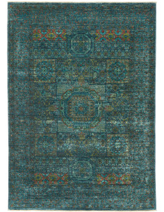 Tappeto Mamlouk Pakistan 146x208 Blu Petrolio V