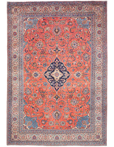 Rug Sarough Persia 248x362 Coral Navy Blue