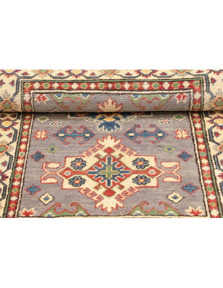 Tappeto Kazak Co Afgahnistan 81x127 Grigio-blu