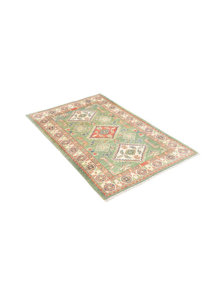 Tappeto Kazak Co Afgahnistan 82x125 Verde Salvi