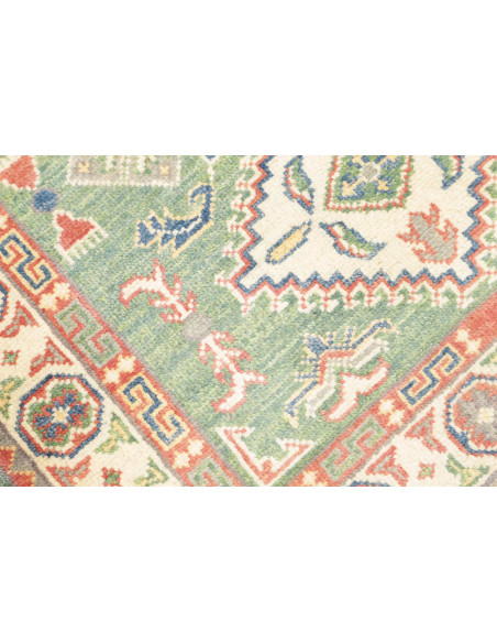Tappeto Kazak Co Afgahnistan 82x125 Verde Salvi