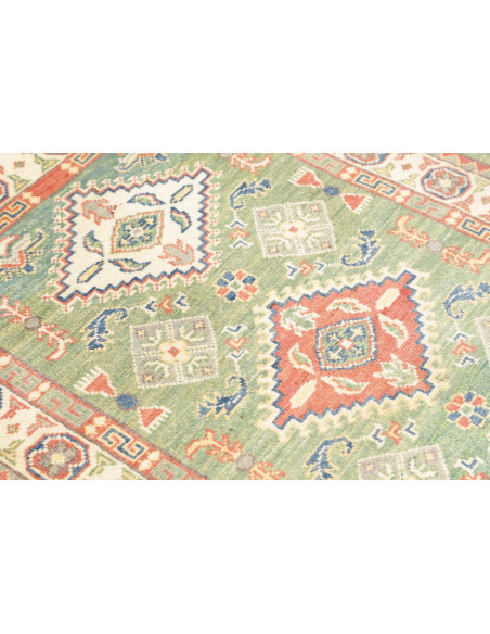 Rug Kazak Co 82x125 Sage Green Terracotta Red