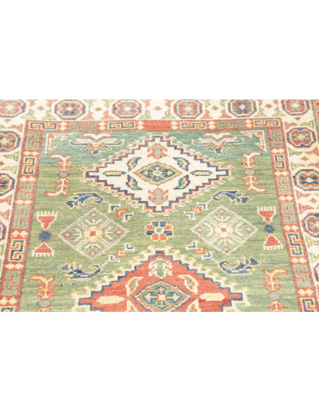 Rug Kazak Co 82x125 Sage Green Terracotta Red