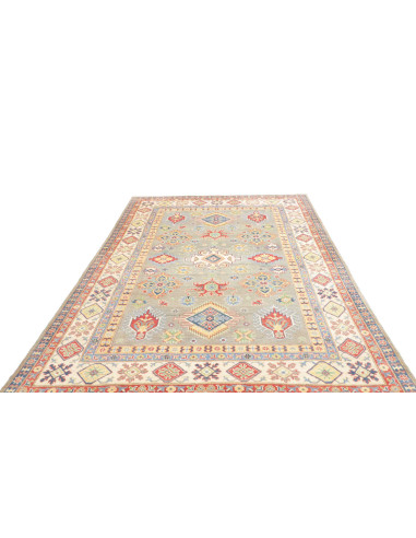 Rug Kazak Co 199x281 Sage Green Red