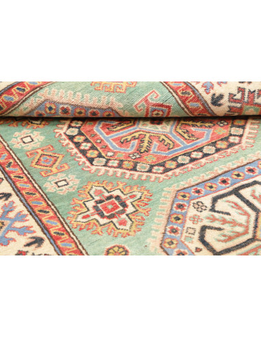 Rug Kazak Co 116x175 Aqua Green Terracotta