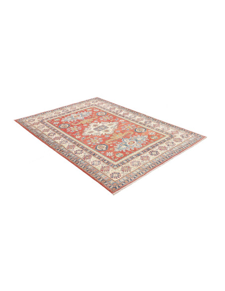Rug Kazak Co 152x202 Terracotta Blue