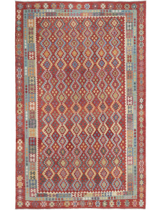 Rug Kilim Afghanistan white brown 312x499