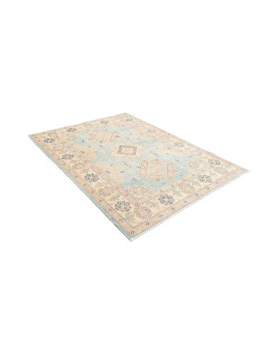 Rug Kazak Co 151x204 Sky Blue Cream