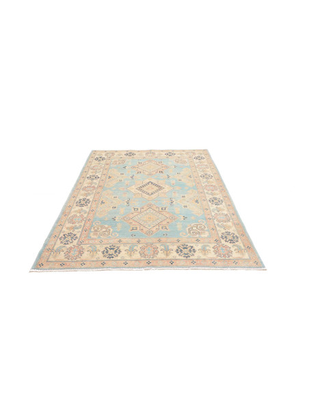 Rug Kazak Co 151x204 Sky Blue Cream